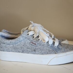 Keds Gray and White Women's Sneakers
